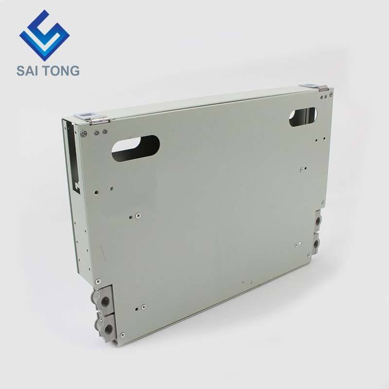 SaiTong FTTH 19 Inch Rack Mount 12 Poort Kast SC/FC ODF 1 U 12 core Glasvezel Distributie frame Optioneel Volledige Belasting