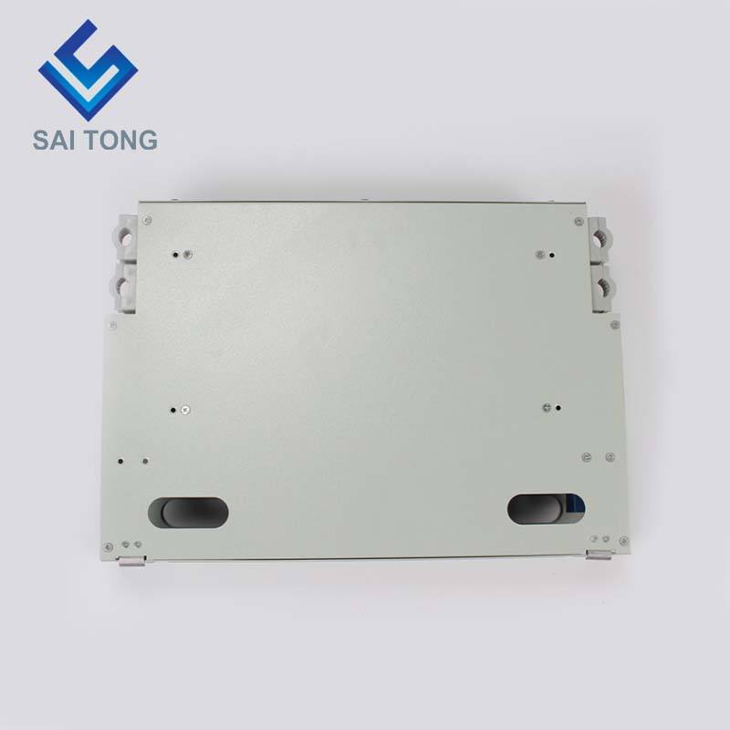 SaiTong FTTH 19 Inch Rack Montage 24 Poort Kast SC/FC ODF 2 U 24 core Glasvezel Distributie frame Optioneel Volledige Belasting