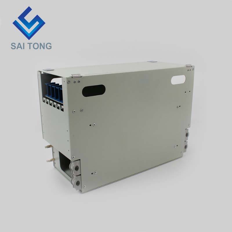 SaiTong FTTH 19 Inch Rack Mount 72 Port Kast SC/FC ODF 6 U 72 core glasvezel Distributie Frame Optioneel Volledige Belasting