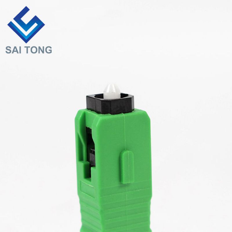 SC APC UPC single mode groen blauwe veldmontage optische snelle connector glasvezel snelconnector voor ftth drop-kabel