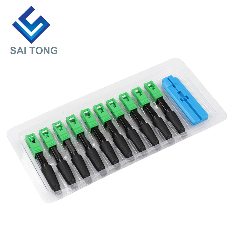 FTTH Fiber Saitong Optic Snelle connector sc apc groene kleur glasvezelkabel snelle connector Quick Connector Veldmontage Singlemode