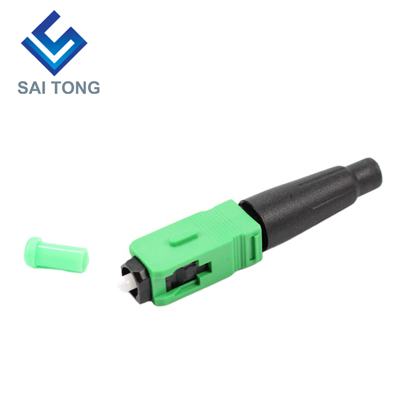 FTTH Fiber Saitong Optic Snelle connector sc apc groene kleur glasvezelkabel snelle connector Quick Connector Veldmontage Singlemode