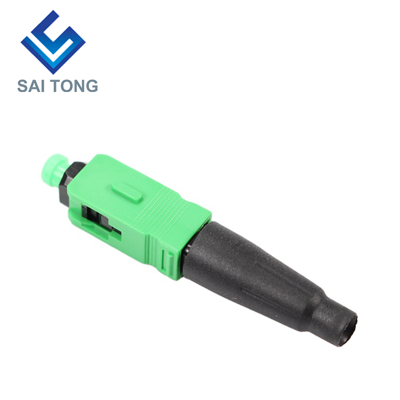 FTTH Fiber Saitong Optic Snelle connector sc apc groene kleur glasvezelkabel snelle connector Quick Connector Veldmontage Singlemode